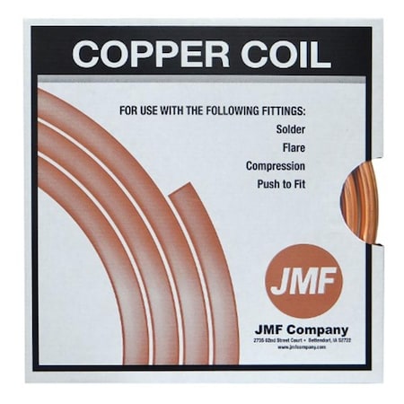 Jmf 0.25 in. x 10 ft. Copper Type Utility Tubing 49851